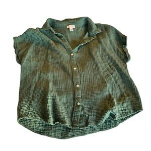 Jessica Simpson Teal Button-Down Shirt